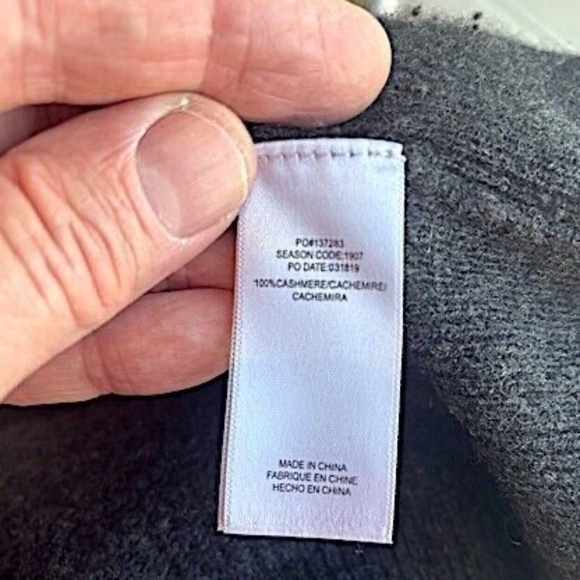 SPLENDID Collection Cashmere Open-Front Color-Blocked Cardigan EUC/sz L - Picture 12 of 12